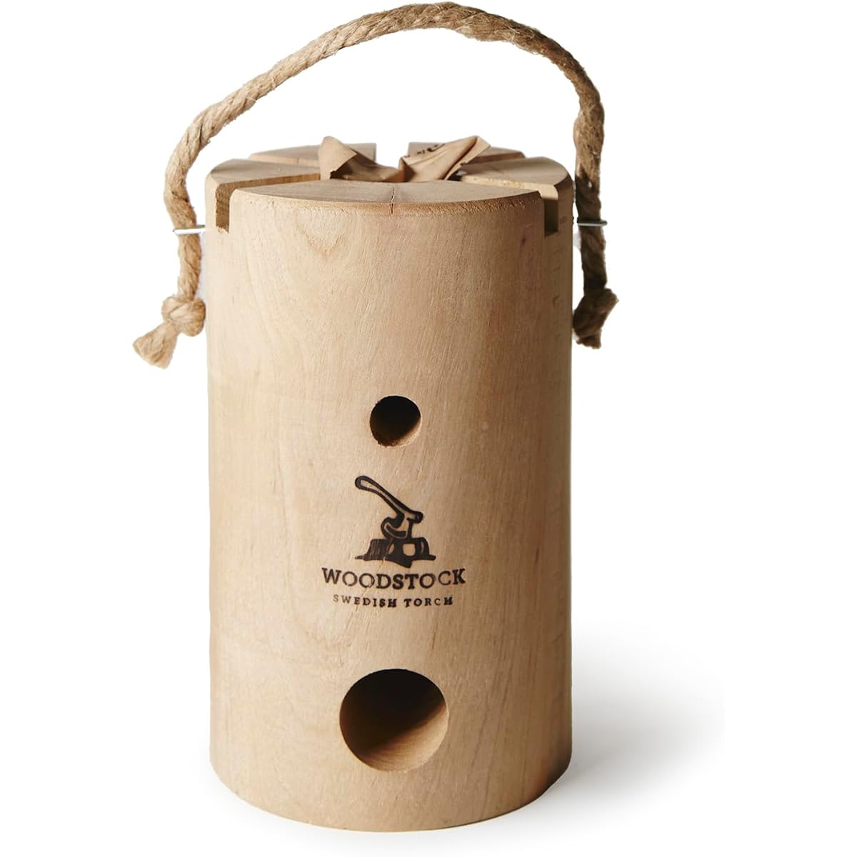 [Introduced on NHK] Swedish Torch mini Yamazakura WOODSTOCK Hardwood from the Zao Mountains in Miyagi Prefecture Perfect gift Bonfire experience Patented structure Includes igniter Swedish Torch Replaces a lantern