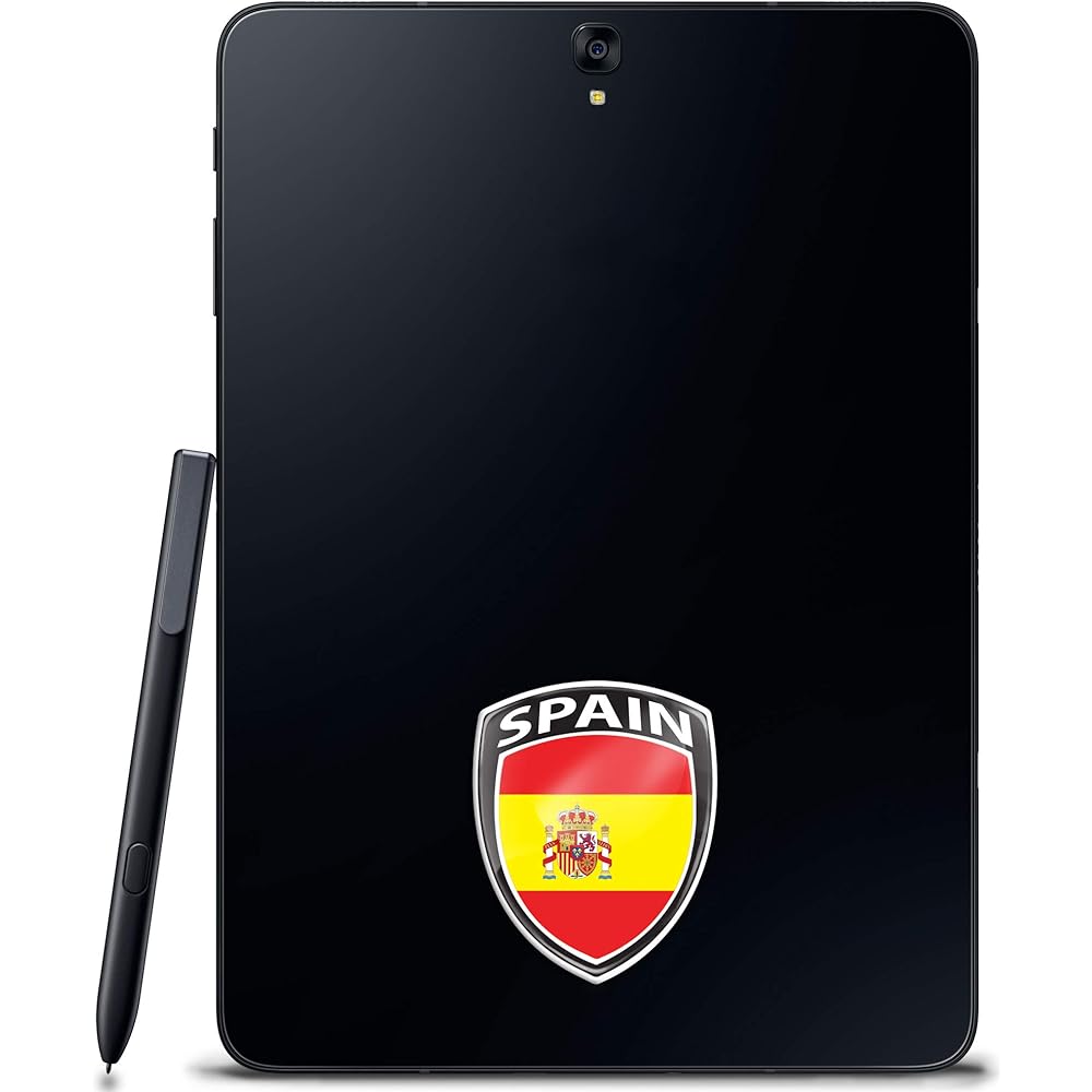 BIOMAR LABS 2 x 3D Dome type Silicon Sticker Dekar car motorcycle Spanish flag f 153