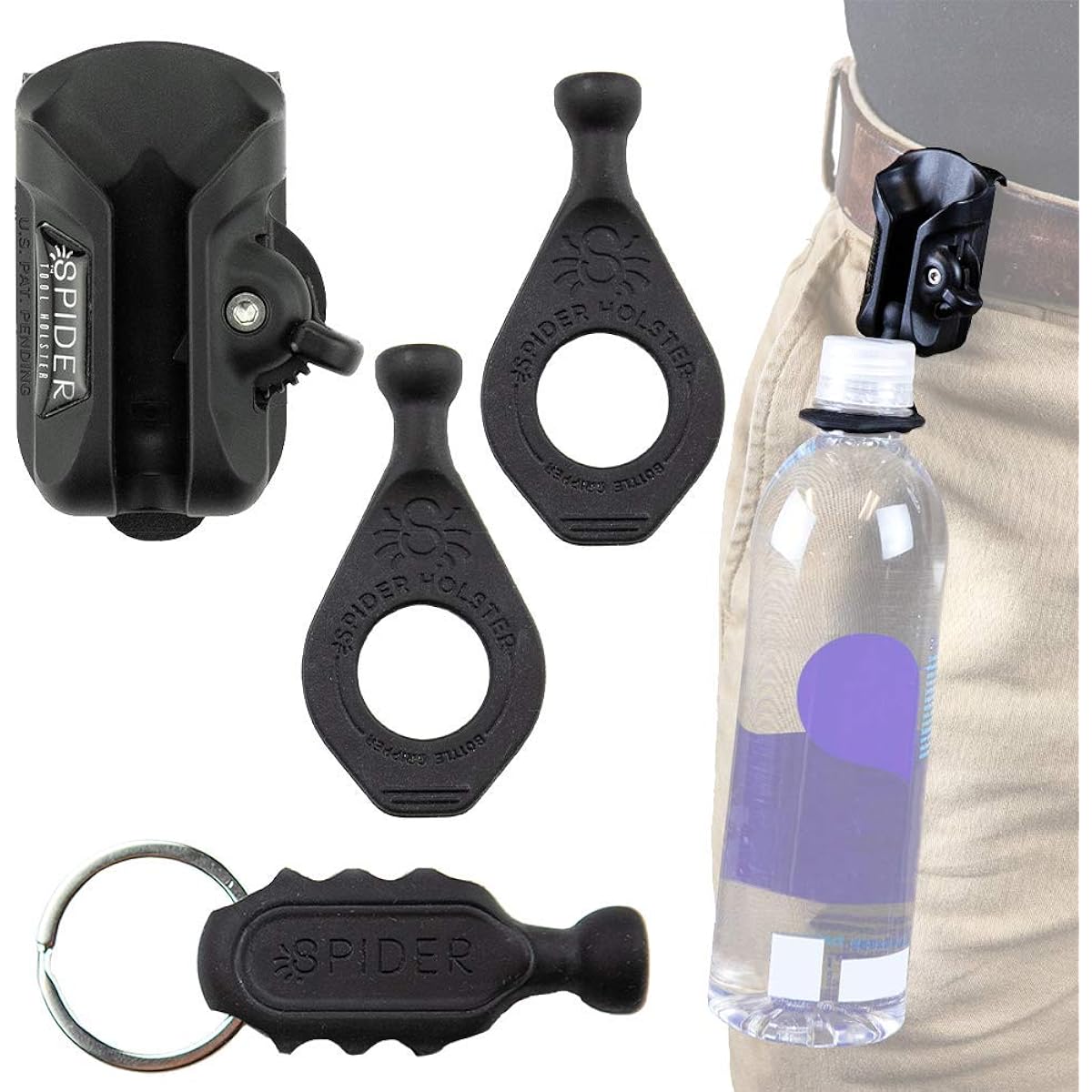 Spider Lifestyle Kit - Carry your water bottle and keys somewhere convenient.