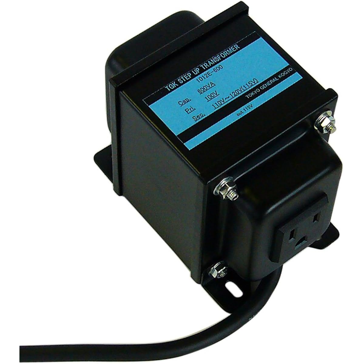 Transformer Workshop Made in Japan Transformer Step Up Transformer 600W 100V→110-120V with Earth Pin 1012E-600 (For Overseas Products)