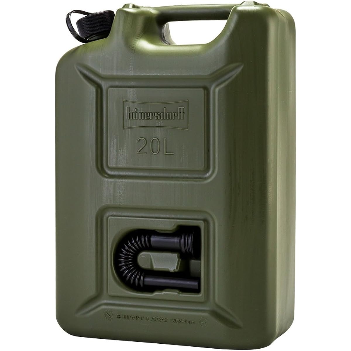 [Hunersdorff] Hunersdorff Fuel Tank Polytank Fuel Campro 20L Water Tank 802000 Olive FUEL CAN PRO Fuel Kerosene Tank Canister Outdoor Camping [Parallel Import]