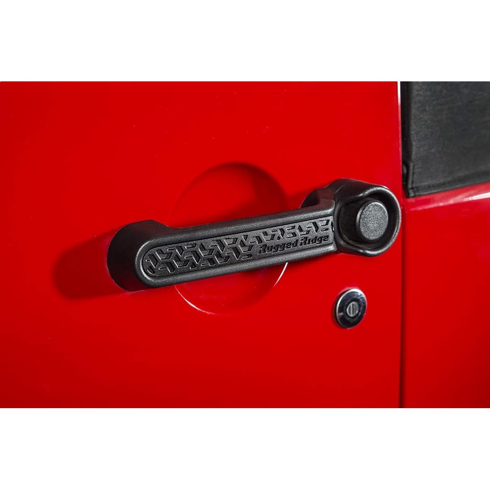 REALTRUCK RUGGED RIDGE | Elite door handle insert black tread | 13311.48 | 2007-2018 Geeprangler JK 2 doors