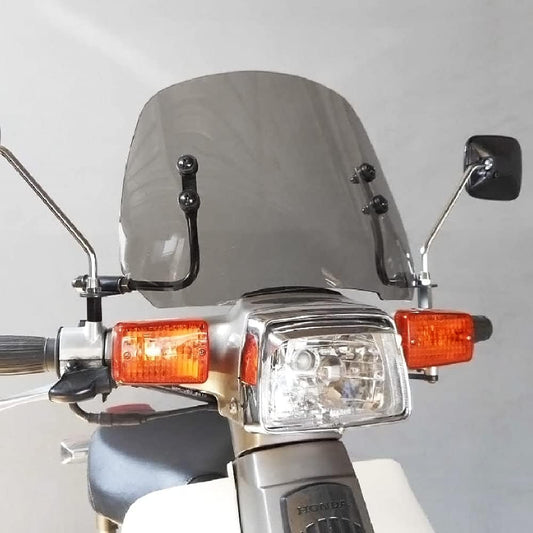 [Super Cub Custom Type] Outstanding Short Visor SV-CM-03S Gray Smoke