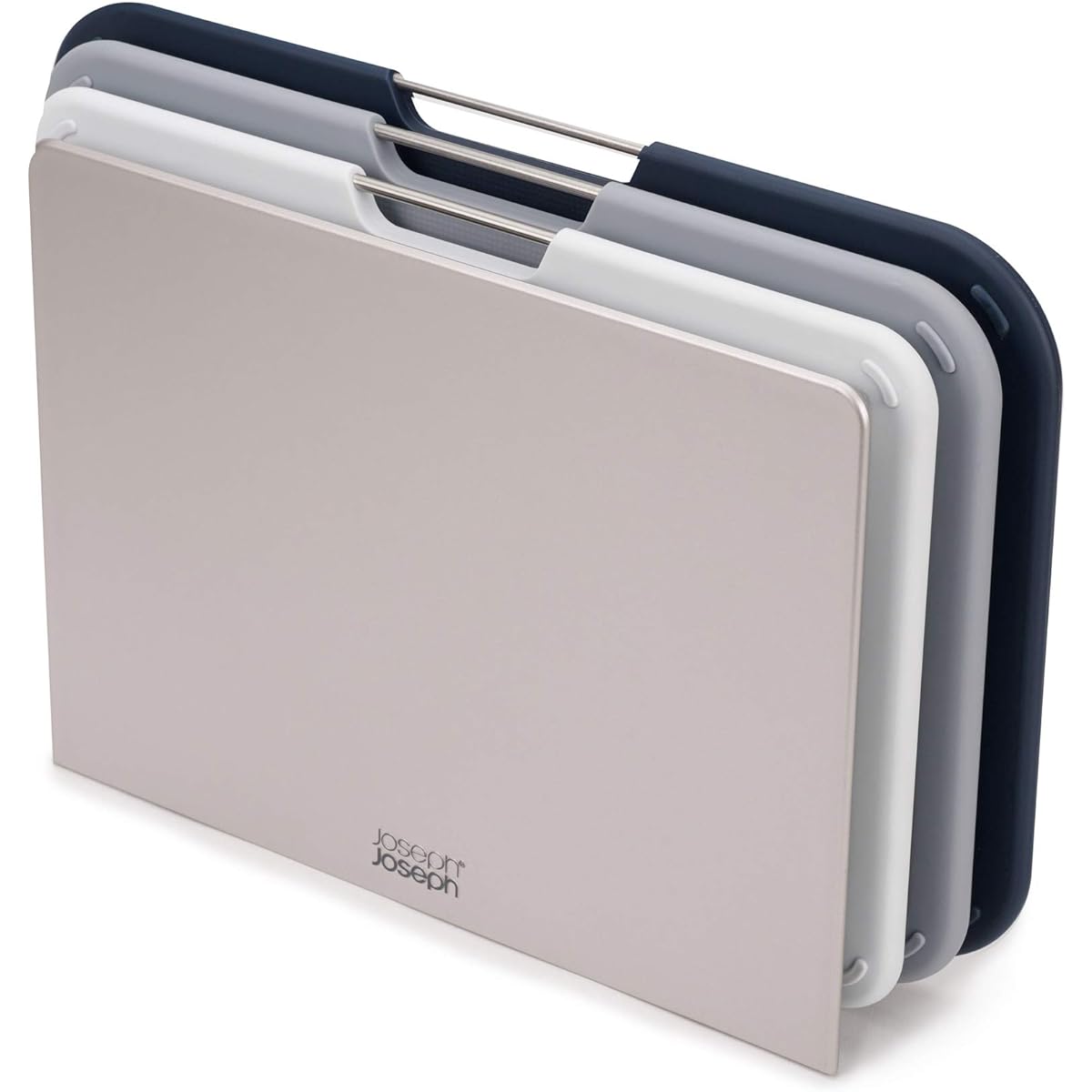 Joseph Joseph Cutting Board Nesting Board Set Dishwasher Safe Color Coded for Easy Use Regular (32 x 6.5 x 22 cm) Gray [Genuine Product] 60146