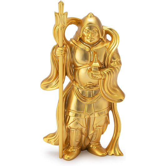 Buddhist Altar Shop Takita Shoten Buddha Statue Good Luck, Good Luck, Seven Lucky Gods, Bishamonten (Height 8.7cm x Width 5cm) [Made by Hideun Makita] ◆Prosperity in business, good health, good fortune, fortune, warding off evil [Certificate issued by Ta