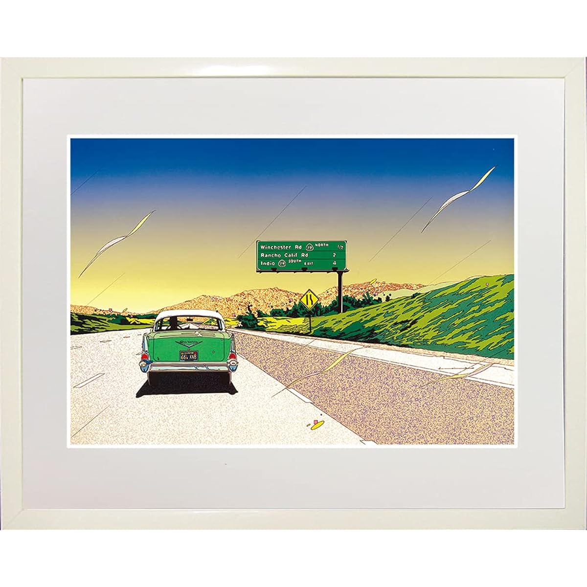 Hideto Suzuki ◆ [Passing Through California] ◆ Art print ◆ Framed ◆