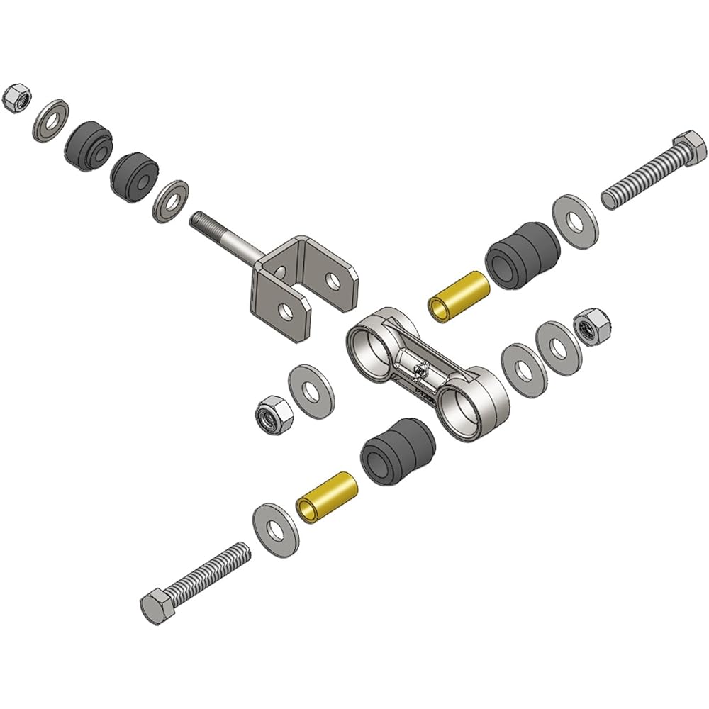 BD DIESEL 1032050 Swaver Endink Kit Dual Pivot Design Castline/U Bracket/Bushing Kit/Bolt/Nut/Washers Waver Endink Kit