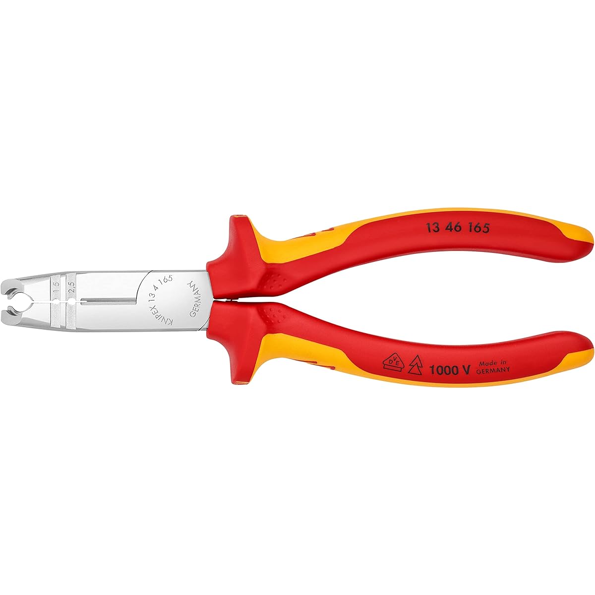 KNIPEX Wire stripper with nipper function (insulated type) 165mm 1346-165