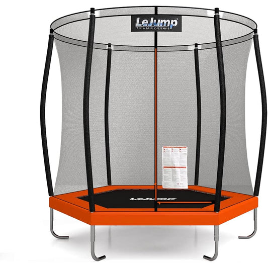 LeJump Trampoline, Outdoor, Large, 7.7FT, Diameter 92.5 inches (235 cm), Adult Trampoline, Includes Safety Protection Net, Load Capacity 220.5 lbs (100 kg), Weight Loss, Exercise, Core Training,
