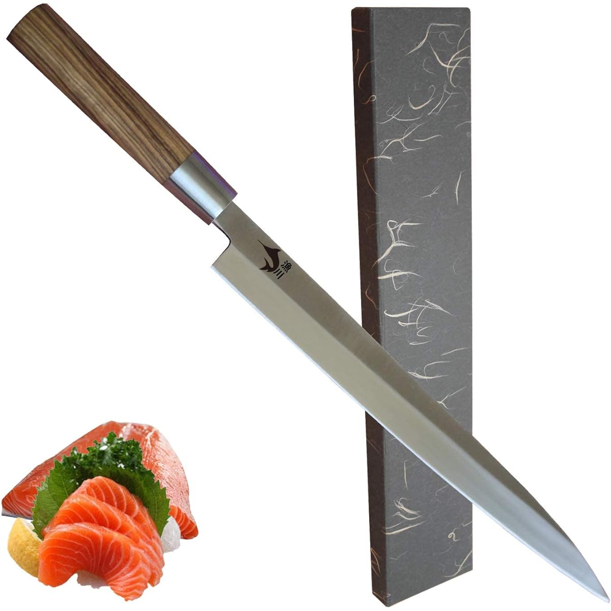 Irisawa Yanagiba Knife Kansai Style Sashimi Knife [6Cr16MoV Steel] [Blade Length 270] For Right-handed Cooking Fish Sashimi Dishes (270)