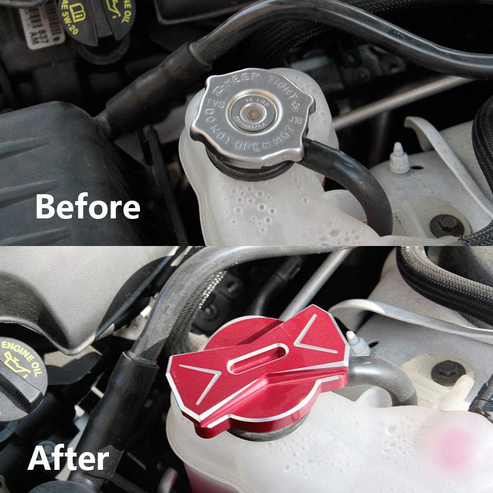 CROSSELEC Aluminum Alloy CNC Radiator Cap Cover Rim DODOGE CHALLENGER CHRGER CHRYSLER 300/300C 2011-2021
