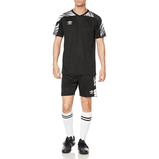 [Umbro] Soccer Wear [EC Exclusive] Top and Bottom Set T-shirt, Shorts, Sweat Absorbent, Quick Drying, Stretch, Men's