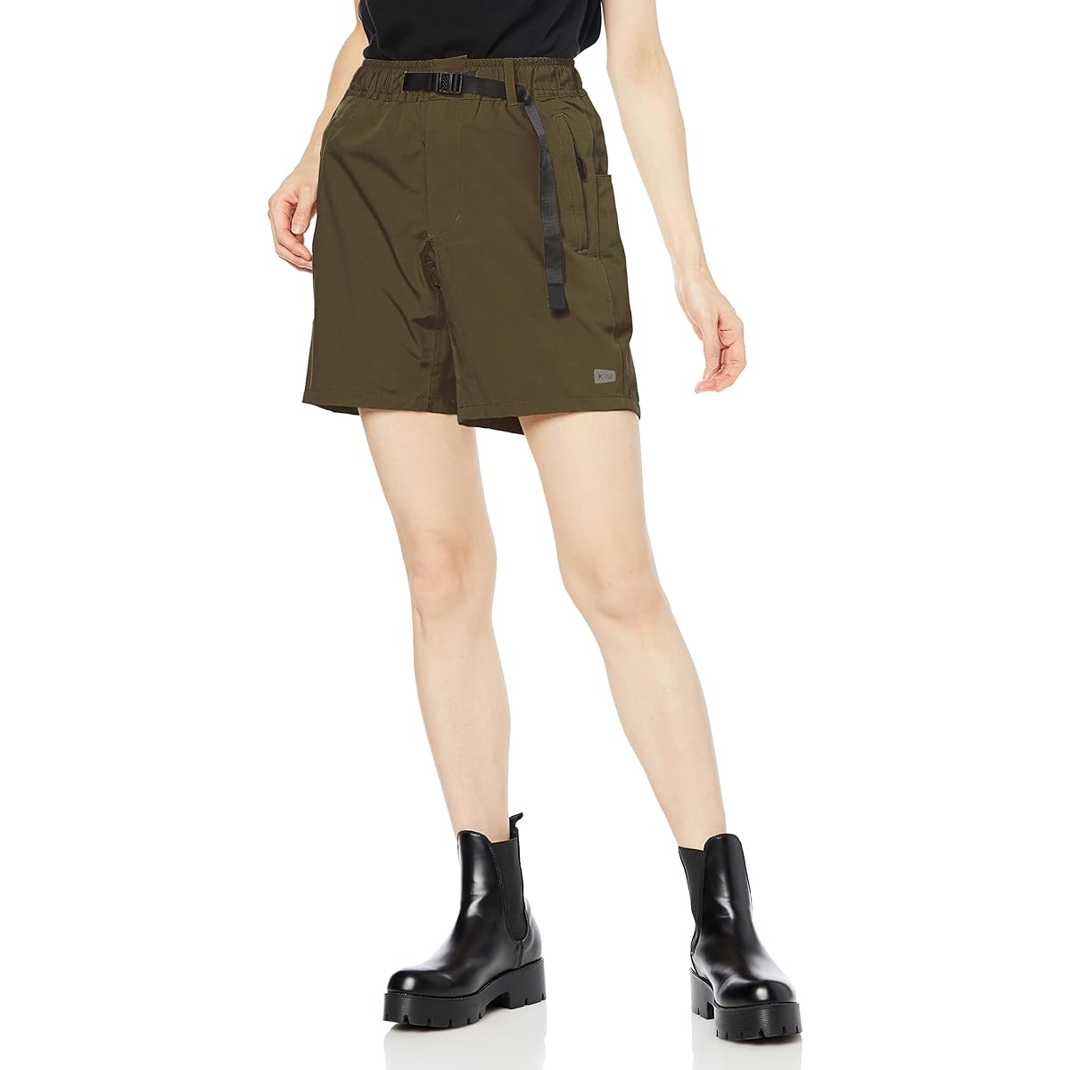 KiU Shorts Waterproof Utility Shorts 3 Layer Khaki L Moisture Breathable Durable Stretch K205L-906