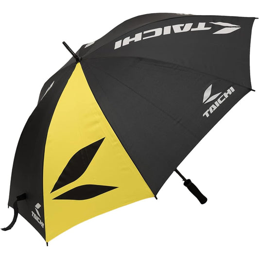 TAICHI (RS Taichi) Long Umbrella For Both Sunny and Rainy Days Large Diameter 130cm TAICHI Circuit Umbrella RSA045 BLACK/YELLOW ONE SIZE