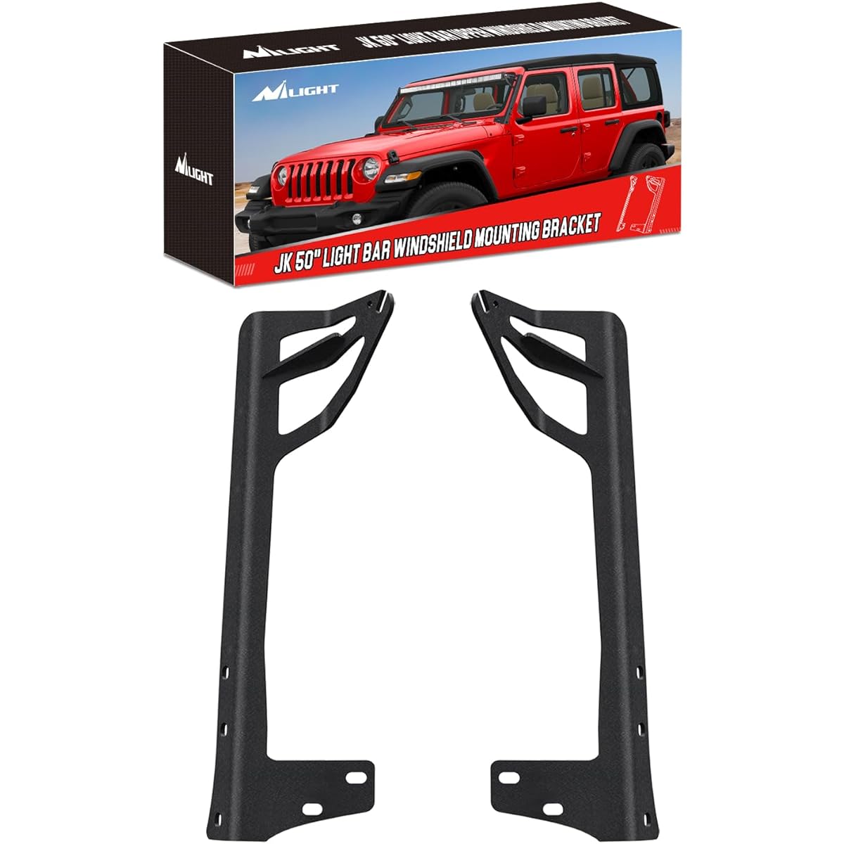 NILIGHT Wrangler JK 2007-2017 for LED LED Bar for NILIGHT Frame Frame Mount Bracket