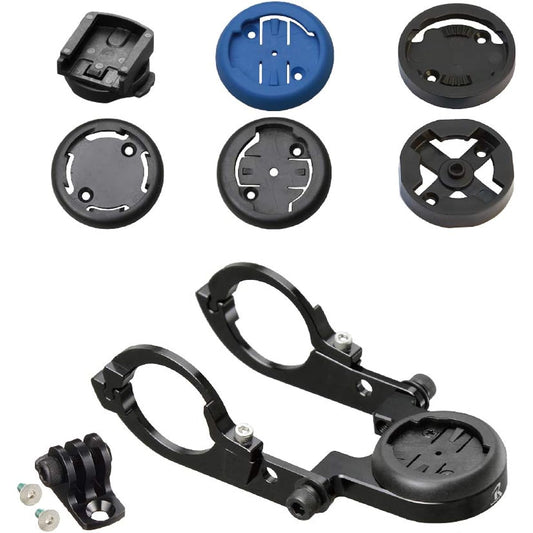 REC-MOUNTS Type 9α Combo Mount (10 brands compatible model) [90α+GP] Compatible with Garmin, Cateye, Pioneer, Lesine, Wahoo, Brighton, Giant, Explova, Sigma, Polar, GoPro HERO