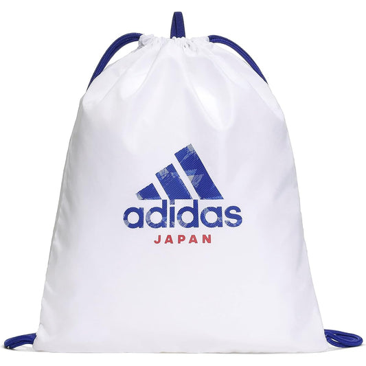 [Adidas] Gym Bag Japan National Soccer 2022 Gym Sack HM477 White/Japan Blue (HP1315) Free Size