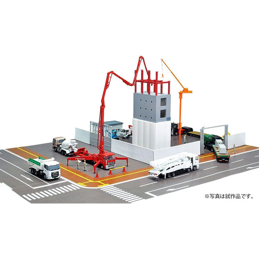 GJ! 100 Scenes of Working Vehicles 002 Construction Sites for Building the Future 8 Pieces BOX Diorama Supplies 312604