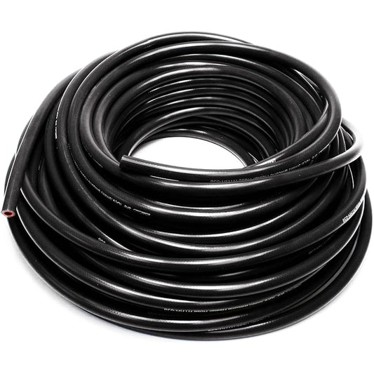 HPS 5/16 "ID Black High Temperature Enhanced Silicon Horse Hose Up to 10 Foutrol, Work pressure 85 PSI, maximum temperature rating: 350 F, bending radius: 1 - 1/4"