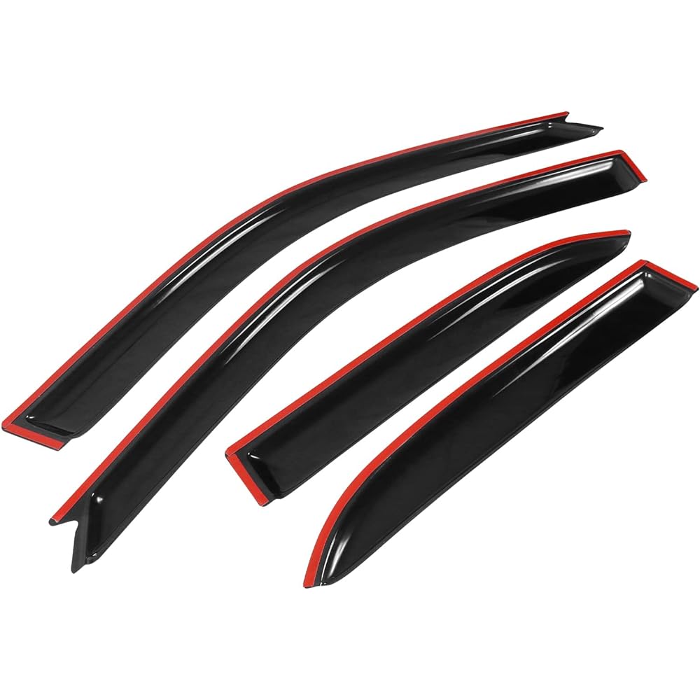 IKON MOTORSPORTS Window Viser 2001-2005 Lexus IS300 4 Door Slim Style Smoked Tint Sun Rain Windguard Vent 2002 2004 2004