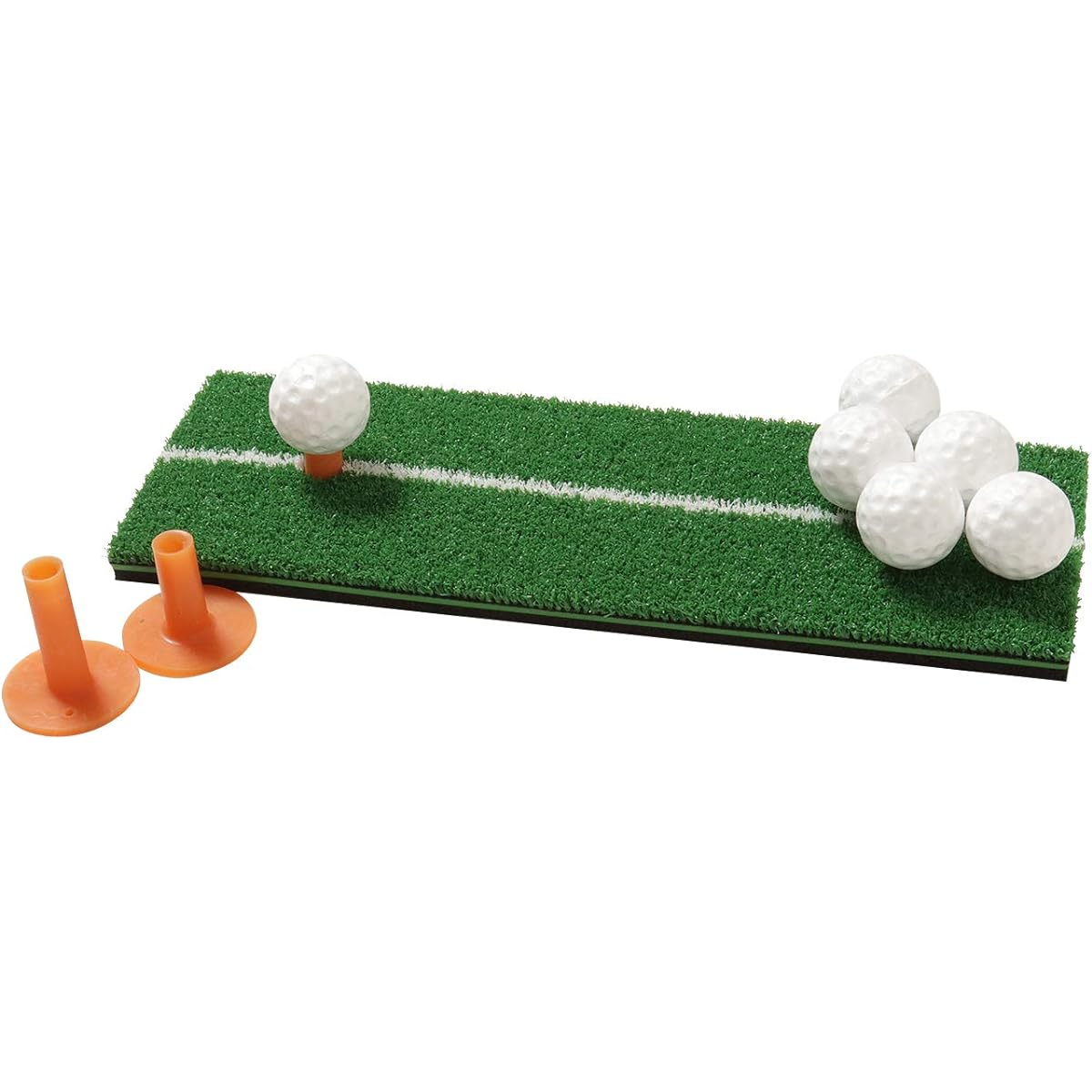 Tabata Shot Mat Practice Set, Golf Shot Mat, Golf Practice Ball, Rubber Tee Included, Shot Mat Set, 135 x 390 mm