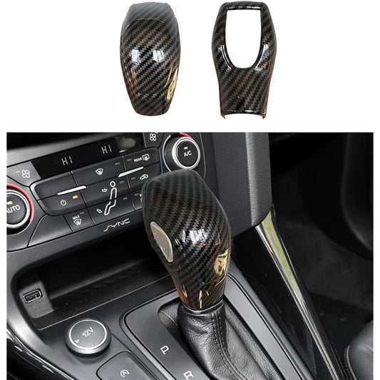 RUIHE Cargia Shift Nob Cover Trim Carbon Fiber Color Sticker Decorative Ford Focus 2012 2015 2016 2016 2016 2018 MK3