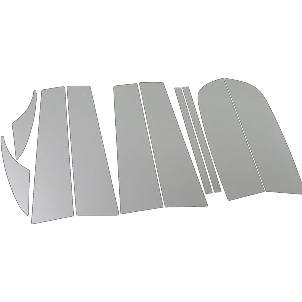 BRIGHTZ Corolla Lumion 151 152 154 Super Mirror Stainless Plated Pillar Panel No Visor 10PC [PIL-SIL-171] NZE151N ZRE152N ZRE154N NZE ZRE NZE151 ZRE152 ZRE154 E151 E152 E154 150 Corolla Lumion 1195