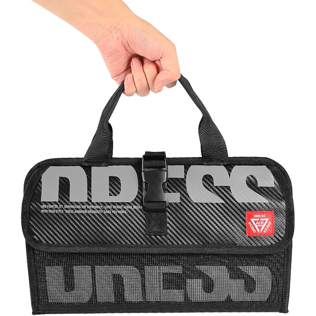 [DRESS] Jig Bag Worm Holder Fishing Storage Jig Subdivision Organizing Portable Boat Fishing Fully Washable PVC Jigging Tackle Bag Case