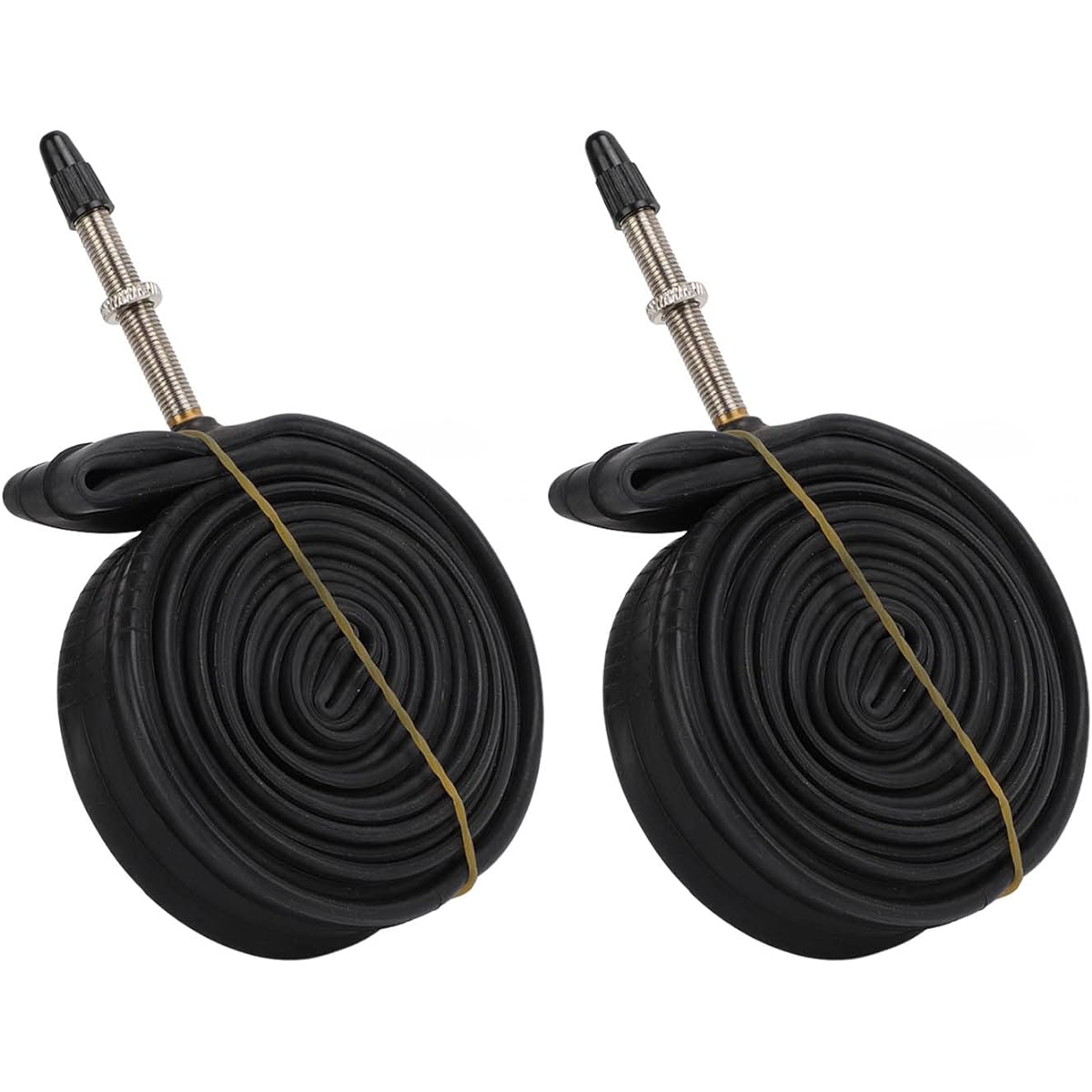 Presta Valve Bike Inner Tube 700x23c Inner Tube 2 Pack Sealing with 2 Tire Levers Road Bike