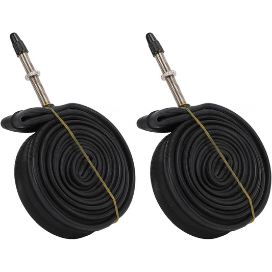 Presta Valve Bike Inner Tube 700x23c Inner Tube 2 Pack Sealing with 2 Tire Levers Road Bike