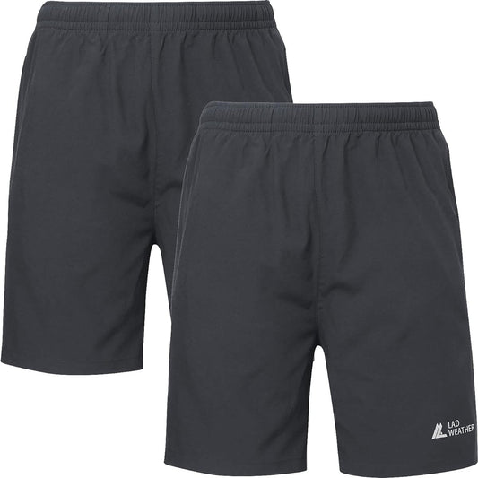 [Rad Weather] Shorts, Set of 2, Men's, Women's, Water Absorbent, Quick Drying, Shorts, Sportswear, Training Wear, Shorts,…