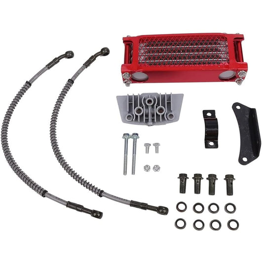 [CFT TIME] Oil Cooler Monkey Bike 4 Stage Honda Cooling Radiator Gorilla Cub Buggy Ducks (Red)