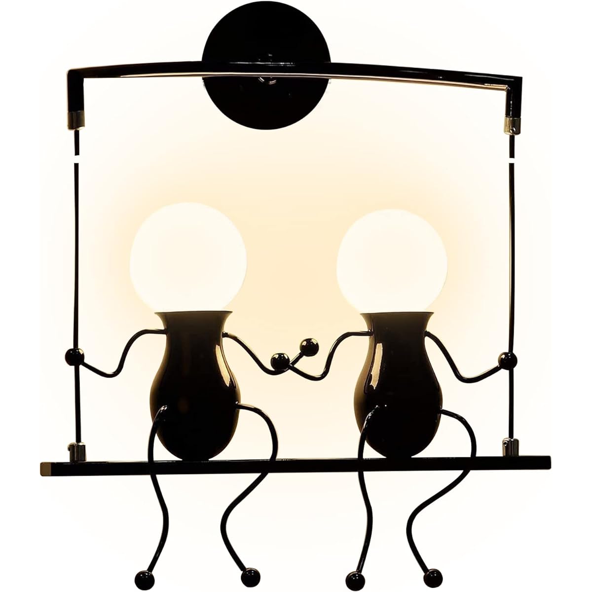 Etelux Entrance Light, Doll Bracket Light, Wall Lamp, Retro, Bedside Light, Wall Hanging Light, Wall Light, Decorative Lamp, Cute, Lighting Fixture, Antique Style, Interior Lighting, Stylish, Stair Lighting, Corridor, Living Room, Bedroom, Children's Roo
