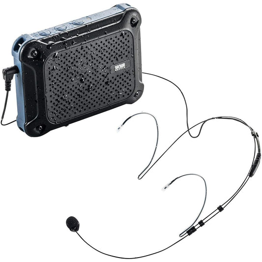 Sanwa Direct Waterproof Loudspeaker Hands-free [Batteries] Max 16W Small Lightweight Head Microphone 400-SP080