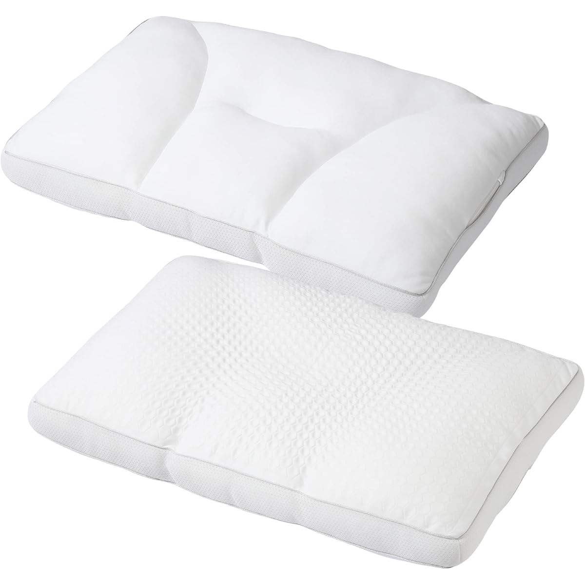 Nishikawa Hotel Taste 2-Way Pillow, Washable, Fluffy, Can Be Used on Both Sides, Reversible, Height Adjustable, Made of Dust-resistant Fabric, Marshmallow Touch, 60X40X5cm, White EH93009421700