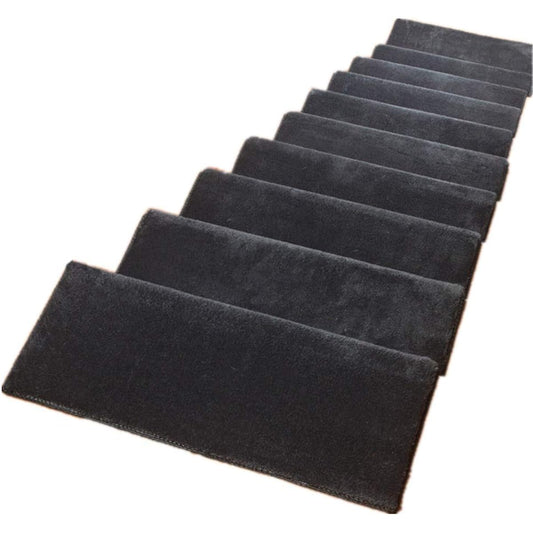 Stair mat, 18 mm thick, 10 sheets, fluffy, non-slip, soundproof, foldable, new type, gentle on feet and back, super thick, scratch resistant, suction, stays in place, durable, suitable for all seasons, stair cushion, stair carpet, large, rectangular, 65