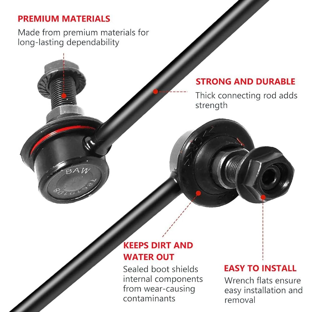 TOVASTY SK2261 2 Rear Right Suspension Stabilizer Bar Link Kit Swaver Link