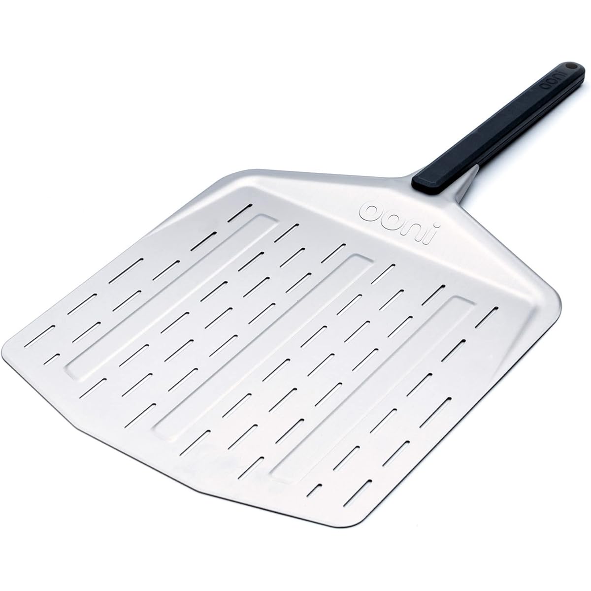 Ooni 12-Inch Perforated Pizza Peel – Long Handle Perforated Aluminum Pizza Paddle – Lightweight Pizza Turning Peel – Ooni Outdoor Pizza Oven Accessories