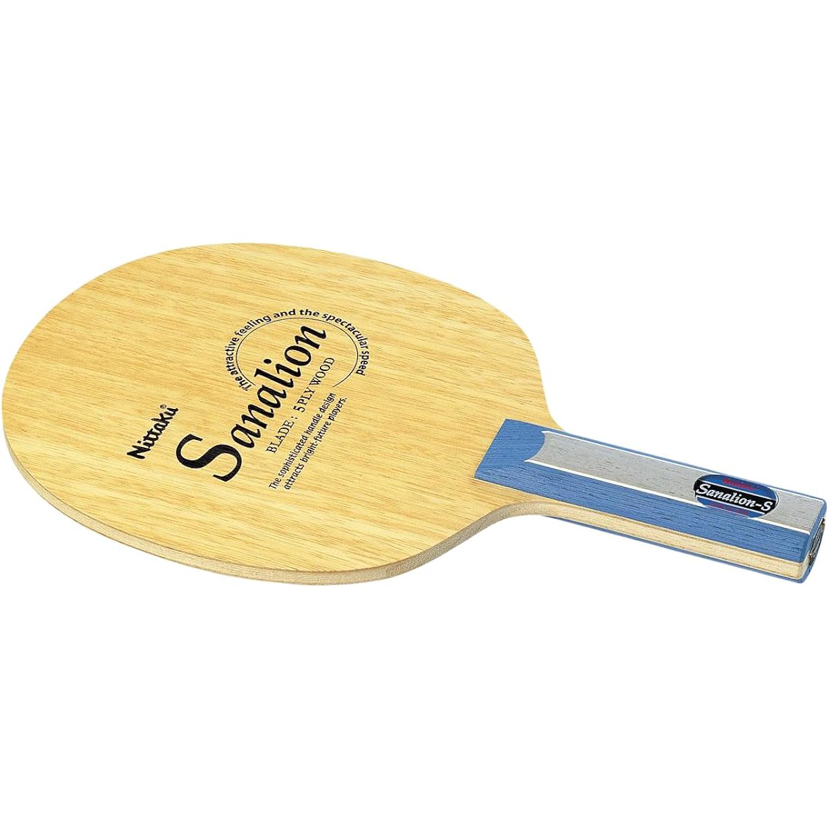 Nittaku Table Tennis Racket Sanarion S Shakehand Attack 5 Pieces Plywood