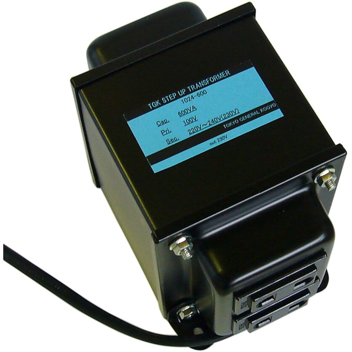 Transformer Workshop Made in Japan Transformer Step Up Transformer 600W 100V→220-240V 1024-600 (For Overseas Products)