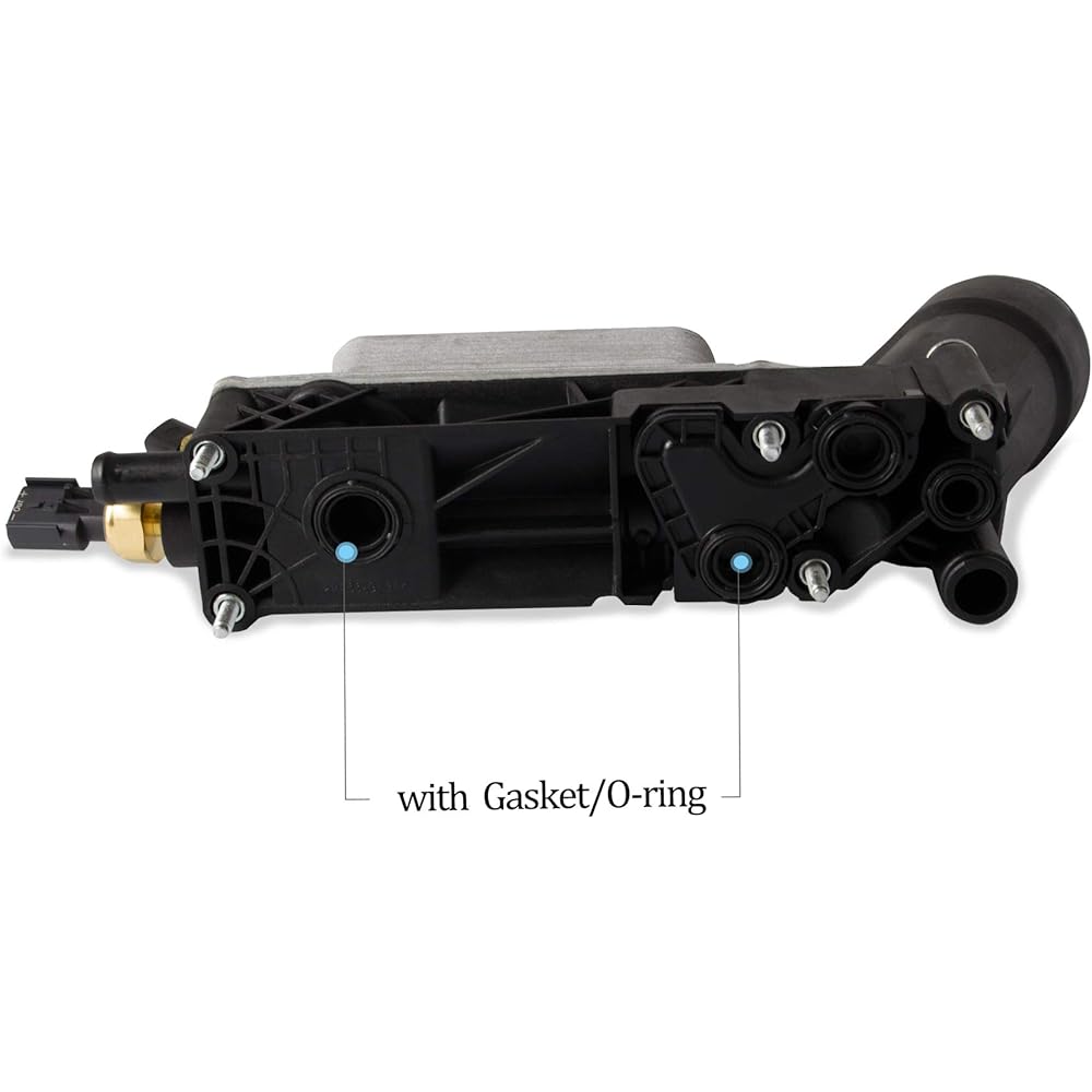 2011 2012 2012 Crysler Dodge Jeep 3.6L V6 Oil Filter Adapter Housing Assembly 5184294AE Black F-RZ064