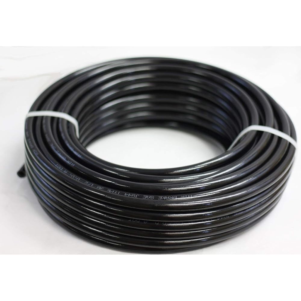 Mytee Products 3/8 inch OD X 100 Feat Black SAE J844 Nylon Air Brake Tube DOT Approval | Air Pressure Nylon Hose Air Brake System
