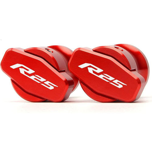 Stand Screw Slider Motorcycle CNC Swing Arm Spool Slider Slider Stand Screw Suitable for Yamaha R25 YZFR25 2014 2015 (Color: Red)