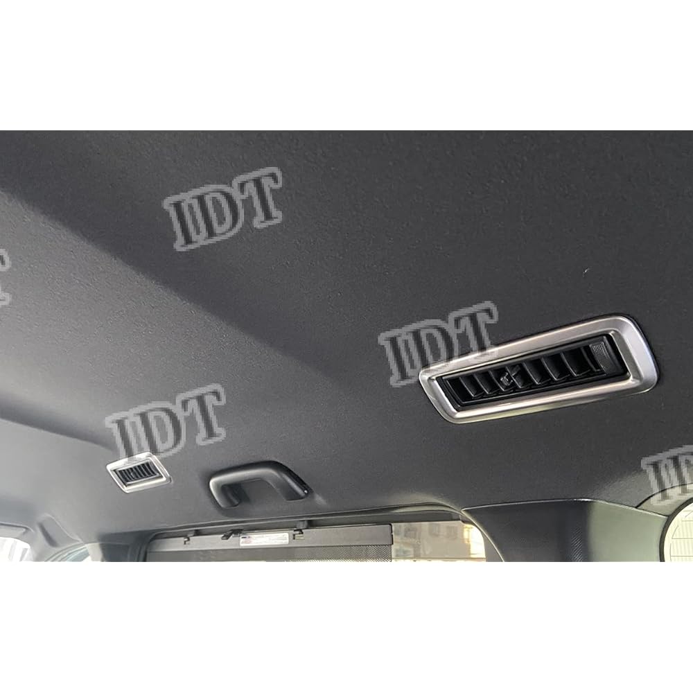 IDT Mini Waist Included 80 Series Voxy Noah Esquire Silver Rear Air Conditioner Cover Interior Panel 2nd Row 3rd Row Duct Garnish Bezel Trim Easy Installation (Rear Air Conditioner Cover Silver Set of 4)