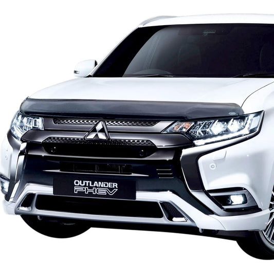 Outlander Mitsubishi V8 Bug Guard Hood Protector Bug Guard Hood Protector with Smoke, Airplex