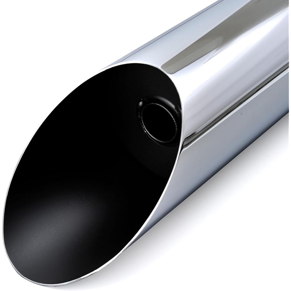 Daytona Slip-on Muffler Slash Cut Steel Chrome Plated Finish DS250(08-17) 95123