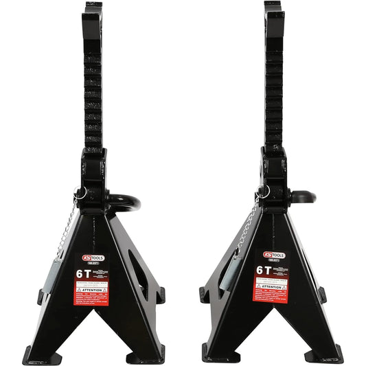 KS TOOLS Steel axle stands with quick adjustment 6 t pair 160.0371