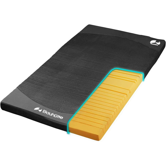 Bauhutte (Bauhutte) Gaming Mattress Single Nishikawa Production High Resilience Futon Body Pressure Dispersion Black BMT-100S-BK