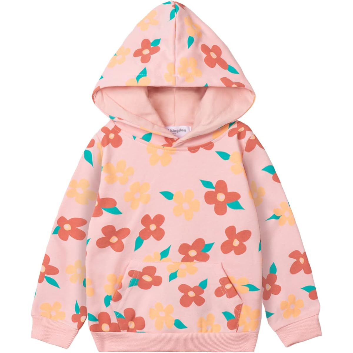 [LSMUDKINGDOM] Parka Kids Girls All Over Pattern Cute Hooded Pullover Children