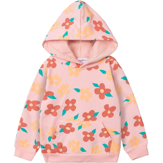 [LSMUDKINGDOM] Parka Kids Girls All Over Pattern Cute Hooded Pullover Children